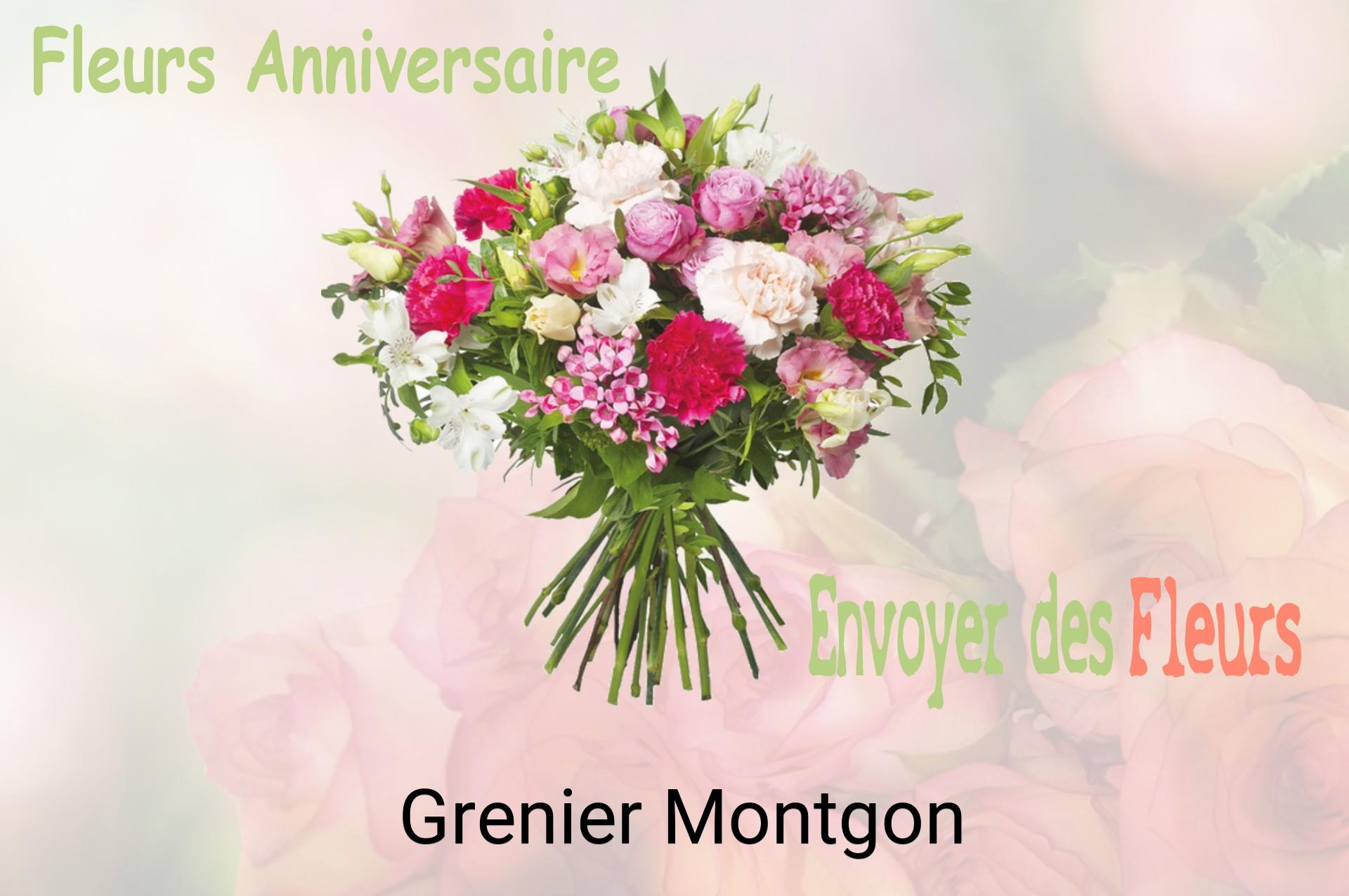 Bouquet de fleurs d’anniversaire livré à Grenier-Montgon